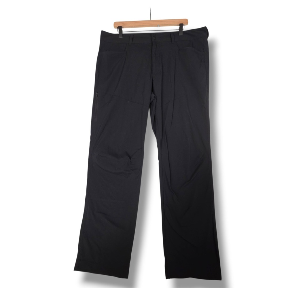 Mountain Hardwear Mens 38 Hiking Pants Black Nylon Stretch Outdoor Trail Apparel